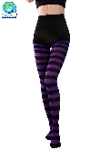 CALZE COLLANT RIGA NERO VIOLA DONNA